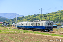 [上田電鉄別所線舞田～八木沢間] 26列車、1000系1004F、まるまどりーむ号mimaki