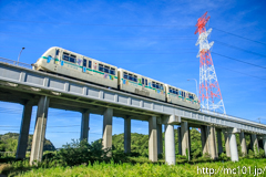 [山万ユーカリが丘線女子大～中学校間] 89列車、1000形1002F、こあら2号