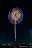 [第44回金沢まつり花火大会] No.8 7寸玉 2発「昇朴付 金波先変化菊」(1))