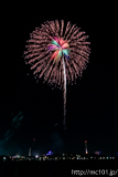 [第44回金沢まつり花火大会] No.45 7寸玉 2発「昇朴付 華キキョウ芯キラキラ」)
