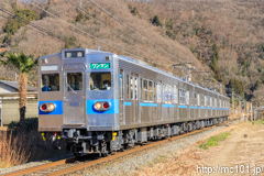 [秩父鉄道波久礼～樋口間] 1527列車、5000系5001F