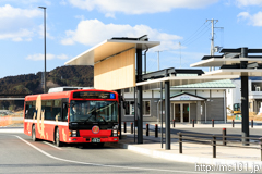 [大船渡線陸前高田駅] BRT3102便