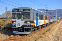 [上田電鉄別所線上田原～寺下間] 17列車、1000系1003F、自然と友だち2号