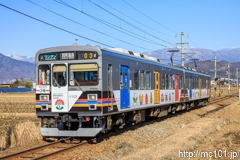[上田電鉄別所線舞田～八木沢間] 35列車、1000系1003F、自然と友だち2号