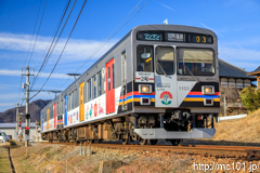 [上田電鉄別所線寺下～神畑間] 39列車、1000系1003F、自然と友だち2号