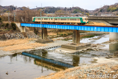 [上信電鉄上州福島～東富岡間] 34列車、クハ303+デハ251