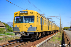 [三岐鉄道三岐線大安駅付近] 18列車、801系805F
