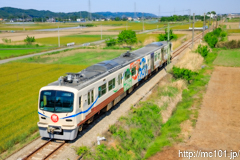 [上信電鉄上州新屋～上州福島間] 29列車、7000形7001F