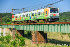 [上信電鉄佐野のわたし～根小屋間] 14列車、1000形1001F
