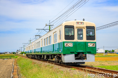 [上信電鉄山名～西山名間] 700形701F、臨時列車。後追い。ワイン列車は昨日のみ募集してたはずだけど、別口で催行されたのでしょうか。